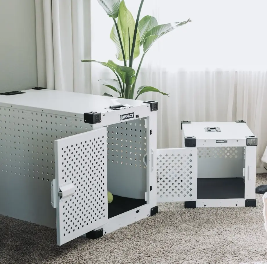 Approved individual resting crates used for Companion Stock placement preparation