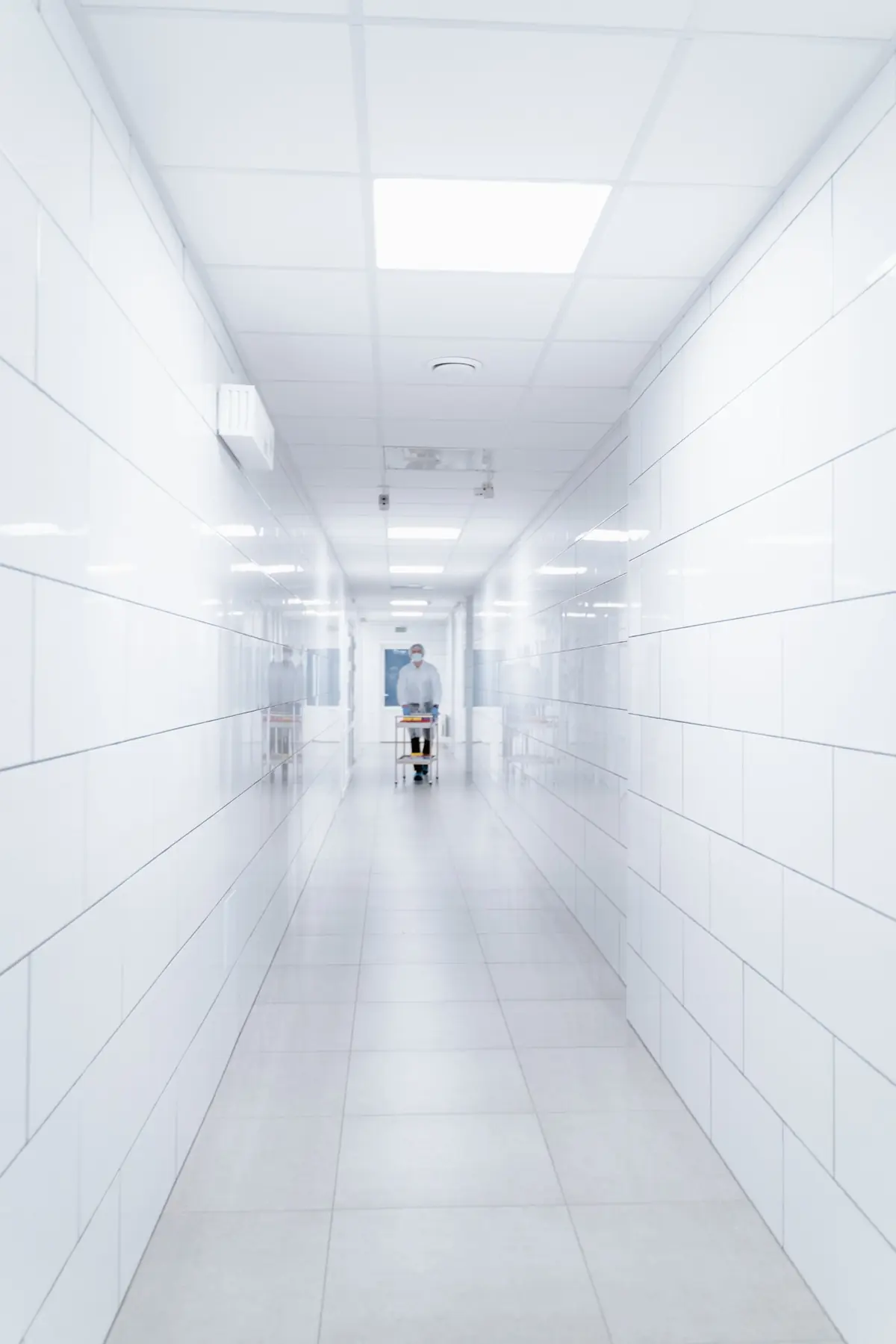 Controlled clinical corridor within a restricted Noble Farms facility