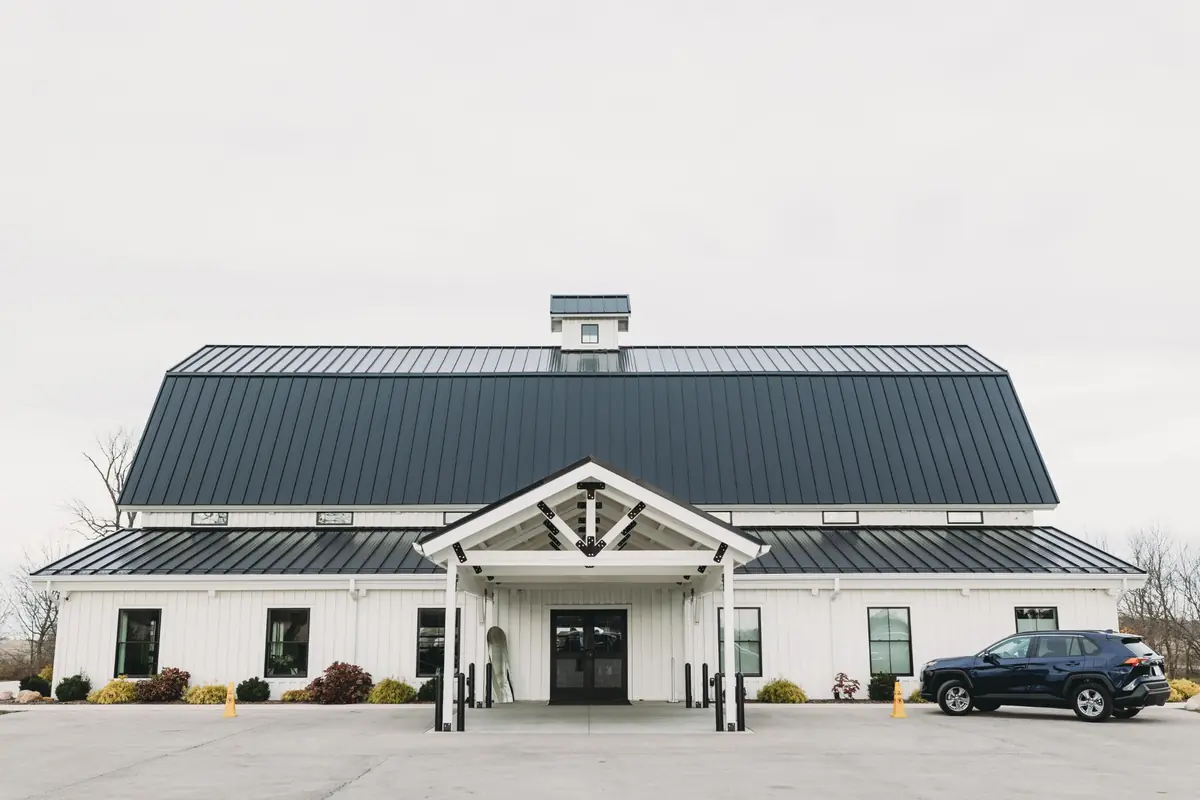 Modern agricultural facility exterior